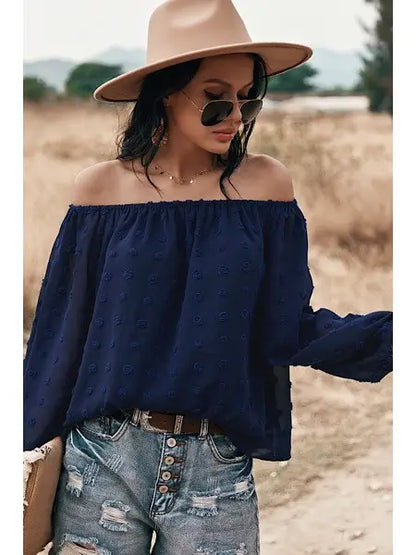 Top con spalle scoperte