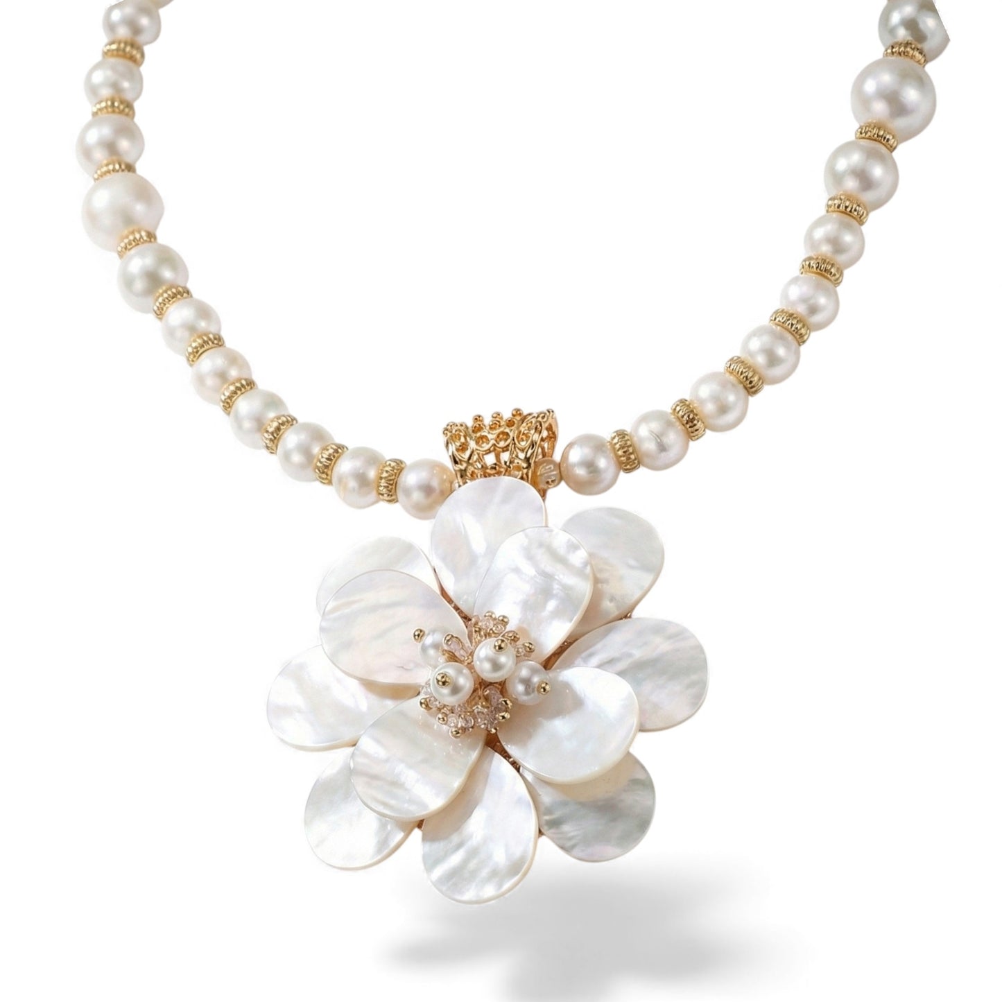 Collana con Fiore in Madreperla | Gioielli di Tendenza Costiera