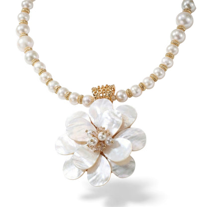 Collana con Fiore in Madreperla | Gioielli di Tendenza Costiera