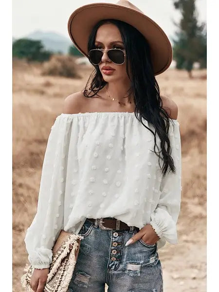 Top con spalle scoperte