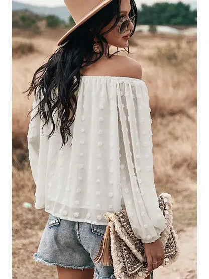 Top con spalle scoperte